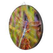 Aquamarine Libelle am Meer Dartscheibe (Vorderseite rechts)