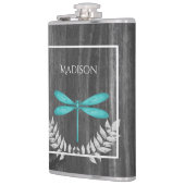 Aquamarine Libelle Flachmann (Links)