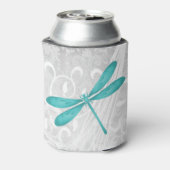 Aquamarine Libelle Personalisiert Dosenkühler (Kanne Rückseite)