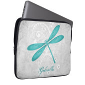Aquamarine Libelle Personalisiert Laptopschutzhülle (Vorne Rechts)
