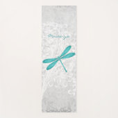 Aquamarine Libelle Personalisiert Yoga Mat Yogamatte (Vorderseite)