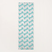 Aquamarine Libelle Personalisiert Yoga Mat Yogamatte (Rückseite)