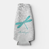 Aquamarine Libelle Personalisierte Flasche Cooler Flaschenkühler (Vorderseite)
