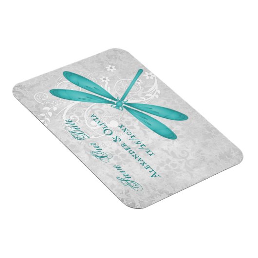 Aquamarine Libelle speichert das Datumsfenster Magnet (Rechte Seite)