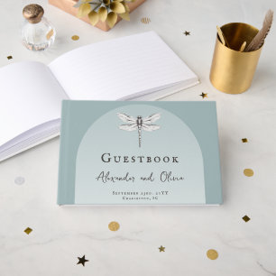 Aquamarine Libellenhochzeit Gästebuch