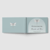 Aquamarine Libellenhochzeit Gästebuch (Voll)