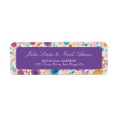 Aquamarine Lila Gelbfrühlingssonne Blume Hochzeit (Vorne)