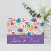 Aquamarine Lila Gelbfrühlingssonne Blume Hochzeit (Stehend Vorderseite)