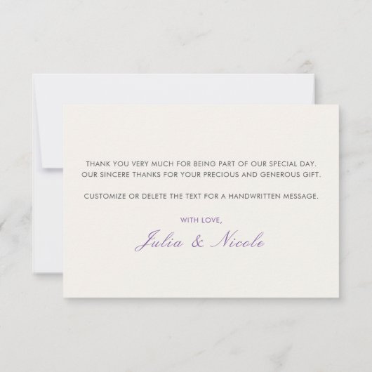 Aquamarine Lila Gelbfrühlingssonne Blume Hochzeit (Rückseite)