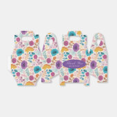 Aquamarine Lila Gelbfrühlingssonne Blume Hochzeit Geschenkschachtel (Ungefaltet)