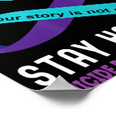 Aquamarine Lila Multifunktionsleisten-Unterstützun Poster (Ecke)