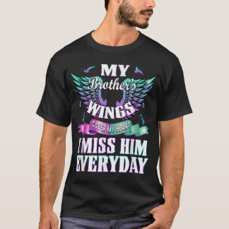 Aquamarine Lila Ribbon Suizid Awareness Flag T-Shirt
