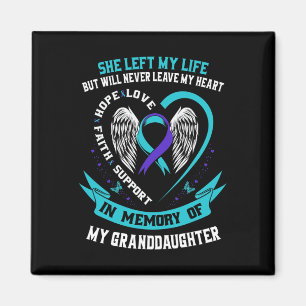 Aquamarine Lila Selbstmord Bewusstsein Grandtochte Magnet