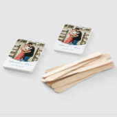 Aquamarine Lilie Foto Hand Fan Fächer (Non-assembled)