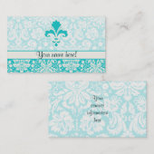 Aquamarine Lilie Visitenkarte (Vorne/Hinten)