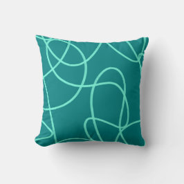 Aquamarine Linie Kissen