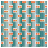 Aquamarine Linien und Felder Stoff (Nahaufnahme)