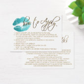 Aquamarine Lippen des Glitzer 2 - Anbringen - Weiß (Schreibtisch)