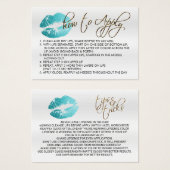 Aquamarine Lippen des Glitzer 2 - Wie wird es ange (Vorne & Hinten)