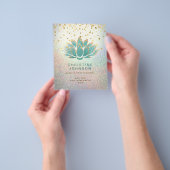 aquamarine Lotus Blume Schönheit beruflich Flyer (Gruppe)