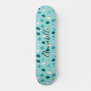 Aquamarine Lotus Blume Wasser Buddhistisches Skate Skateboard