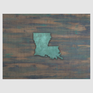 Aquamarine Louisiana-Form Seidenpapier