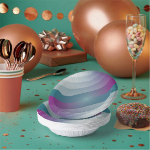 Aquamarine magentafarbene Dreiecke Pappteller