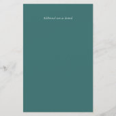 Aquamarine Magnolia-Blumenzwiebeleien Einladung A9 (Rückseite)