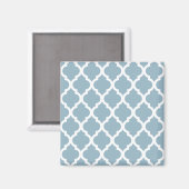Aquamarine marokkanische Tile Trellis Magnet (Vorderseite/Rückseite)