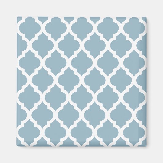 Aquamarine marokkanische Tile Trellis Magnet (Vorne)