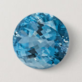 Aquamarine März Birthstone Button (Vorderseite)
