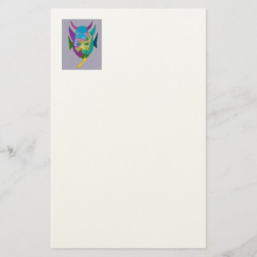 AQUAMARINE MASKE BRIEFPAPIER (Vorderseite)