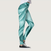 Aquamarine Meeresfarbe Leggings (Rechts)