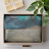 Aquamarine Meerjungfrau Steampunk Vintage Viktoria Seidenpapier (Geschenk)