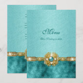 aquamarine menükarte (Vorne/Hinten)