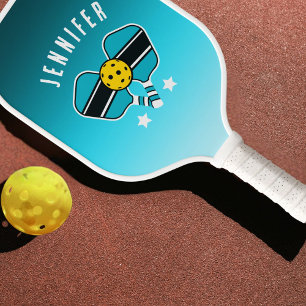 Aquamarine Minte verblasst doppeltes Design Anpass Pickleball Schläger