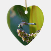 Aquamarine mit Augen Libelle Keramikornament (Rechts)