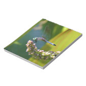 Aquamarine mit Augen Libelle Notizblock (Rotiert)