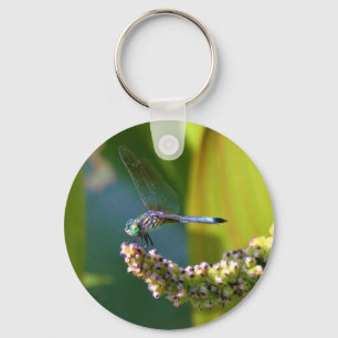 Aquamarine mit Augen Libelle Schlüsselanhänger