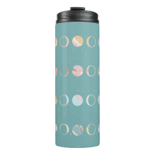 Aquamarine Mondphasen Thermosbecher