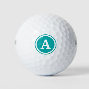 Aquamarine Mongram Personalisierte Golfbälle