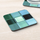 AquaMarine Mosaik Untersetzer Set mit Korkstützen (Linke Seite)