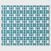 Aquamarine Motif Geschenkpapier (Flach)