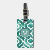 Aquamarine Motif IV Gepäckanhänger (Vorderseite vertikal)