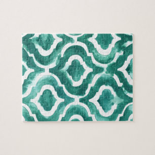 Aquamarine Motif IV Puzzle