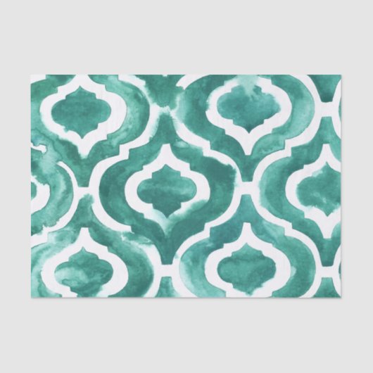 Aquamarine Motif IV Seidenpapier (Vorderseite)