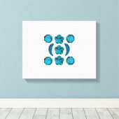 Aquamarine Motif Leinwanddruck (Insitu (Holzboden))