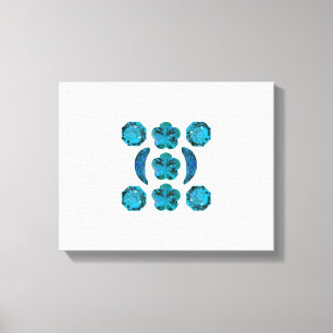 Aquamarine Motif Leinwanddruck