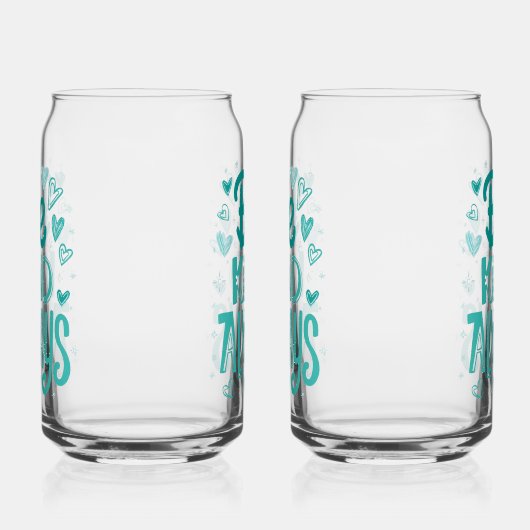 Aquamarine Motivierend Meldung "be kind" Dosenglas (Rechts)