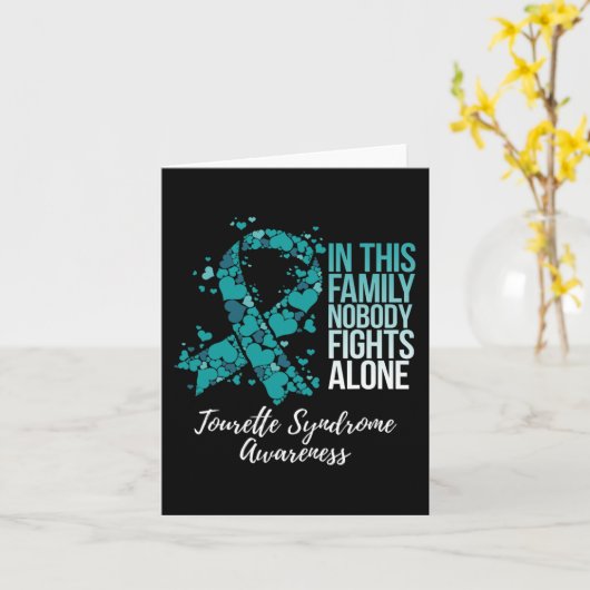 Aquamarine Multifunktionsleisten-Tourette-Syndrom- Karte (Gelbe Blume)